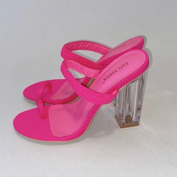 Cape Robbin Macaroon Heel in Pink - Picture 3 of 3